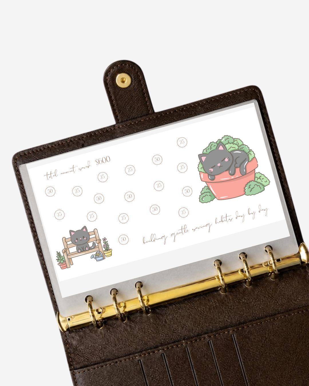 Garden Kitty Savings Challenge Collection