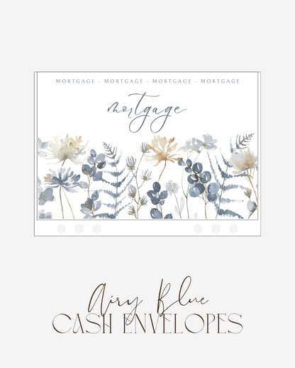 Airy Blue Cash Envelope