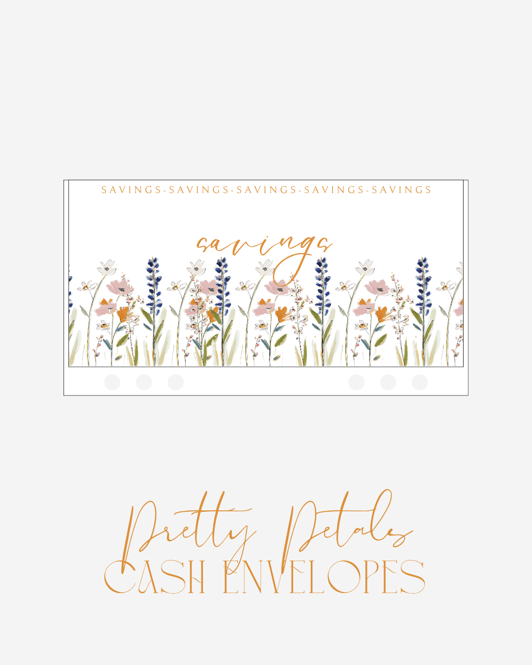 Pretty Petals Cash Envelope