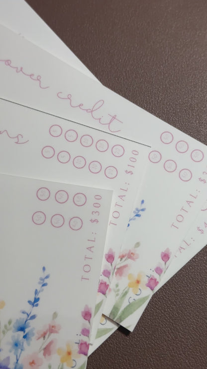 passionate floral cash envelopes